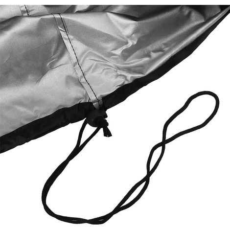 Housse de protection extérieure imperméable, résistante à la pluie et à la poussière pour souffleuse à neige, noire, 109 x 81 x 89/127 cm (1/5)