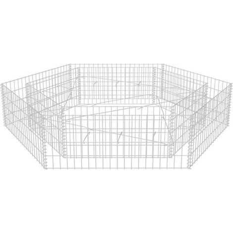 Maison Exclusive - Sechseckiges Gabionen-Hochbeet 200x173x40 cm