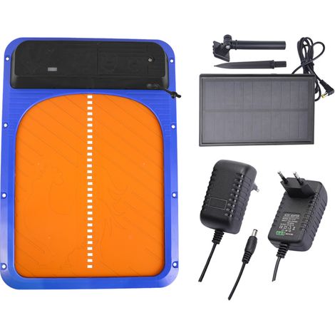 Porte de Poulailler Automatique Solaire, Ouverture/Fermeture par Capteur de Lumière, Sécurité Anti-Prédateurs -Alovez-WCY