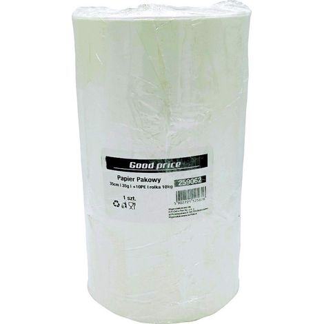 Geschenkpapier 35 cm, 35 g + 10 PE-Rolle 10 kg weiß