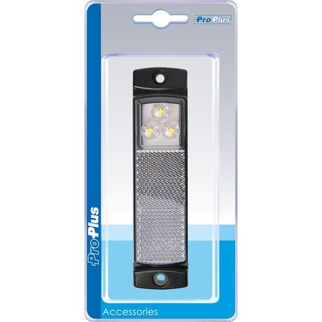 Luce di posizione anteriore 1224v led bianca 126x30mm in blister (1/5)