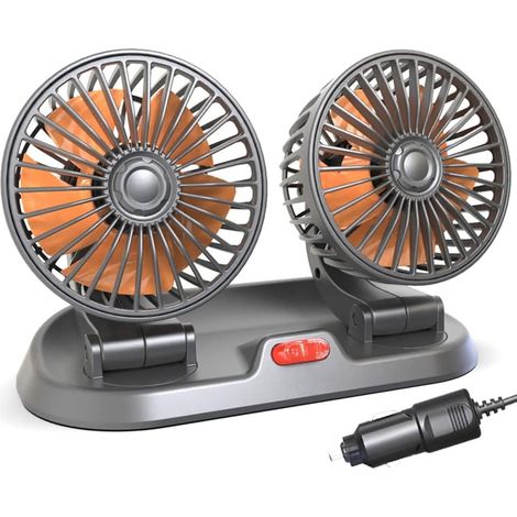 24V Ventilateur de Voiture à Double TêTe Refroidissement (1/5)