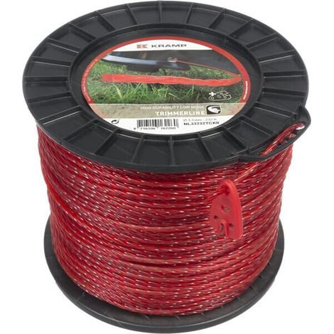 Hilo de corte di谩metro3.3mm x 232m trenzado silencioso rojo UNIVERSAL NL33232TCKR (1/2)