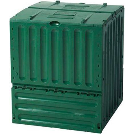 Compostiera da Giardino 600L 80x80x95 cm Verdemax Composter Verde