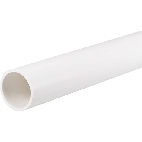 Tuyau Rigide en PVC Rond Tube PVC 28mm Diamètre Interne 32mm Diamètre Externe 0.35m Blanc Haut Impact pour Eau Tube Artisanats (1/5)
