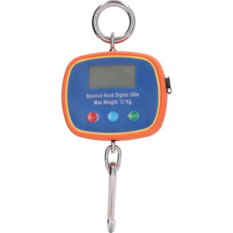 Balance industrielle pour grue 50 kg/100 lb, affichage LCD double face, balance électronique pour grue, rechargeable, balance industrielle portable, norme européenne 90-240 V (1/5)
