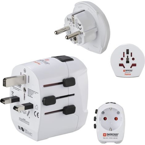 HAMA Weltreiseadapter 2x USB (Reisestecker) (1/4)