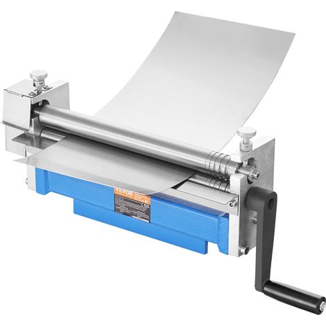 VEVOR Slip Roll Machine, 12.6 inches Forming Width in 20 Gauge Capacity, Sheet Metal Slip Roller Rolling Bending Machine, with 2 Detachable Rollers for Low Carbon Steel Copper Aluminum Alloy Sheet