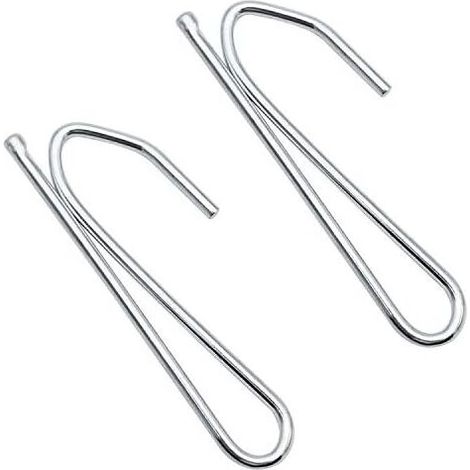 50 Stück Metall-Gardinenhaken, Edelstahl-Gardinenhaken mit Klauenbefestigung, dicke Gardinenhaken für Plissees (1/4)