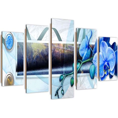 Quadro deco panel 5 parti, Composizione di orchidee - 150x100 (1/5)