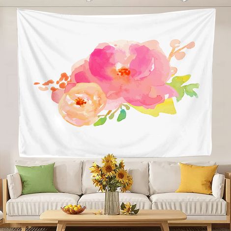 Tapisserie imprimée tendance pour fond de chambre ou décoration de fête 150x130cm (1/5)