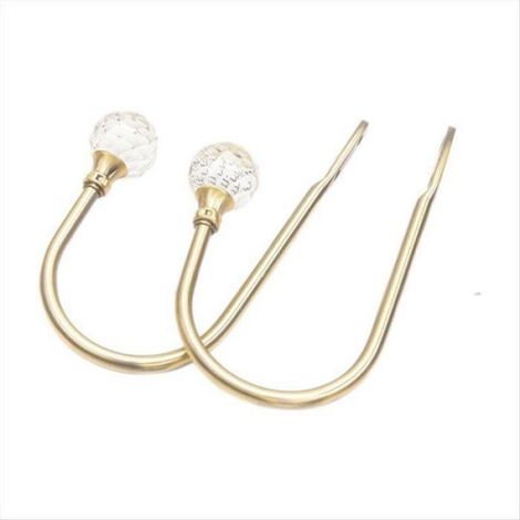 Manille En Forme De U - Métal Galvanisé - Pour Rideaux Et Voilages - Fixation Murale Sans Sangle - Lot De 2 (1/5)