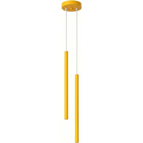 Lámparas colgantes PASTELO amarillo acero 2xG9 15cm Sollux (1/2)
