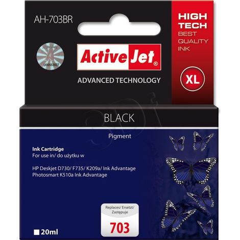 Activejet AH-703BR cartucho de tinta Compatible Negro 1 pieza(s) (1/2)