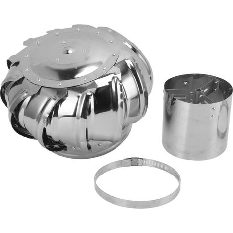 Ventilateur de toit automatique silencieux en acier inoxydable, ventilateur de ventilation de toit, éoliennes, ventilateur de grenier (1/5)
