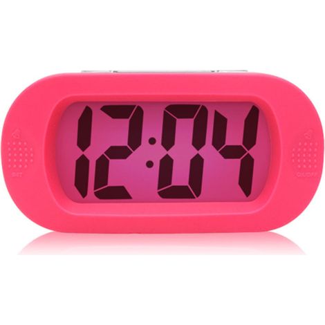 Reloj despertador digital - Alarma fácil de configurar con función de repetición y luz - 24 horas - Reloj despertador infantil - Reloj despertador de viaje