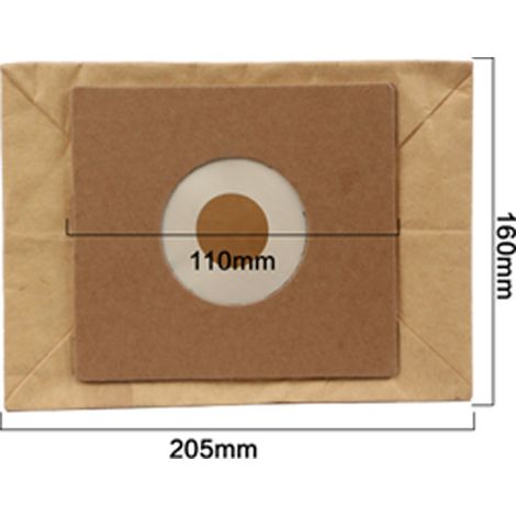 Packung mit 5 Papierbeuteln/Staubbeuteln, geeignet für Midea- und Haier-Staubsauger (QW12t-607 QZ11A) (1/4)
