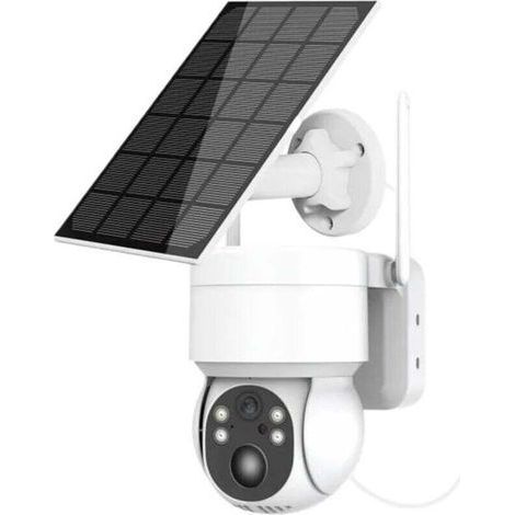 Drahtlose HD-Solarkamera für den Außenbereich, PTZ-IP-Kamera mit Solarpanel und Akku, 4-MP-CCTV-Videoüberwachungskamera für Haus, Einfahrt und Flur (1/5)