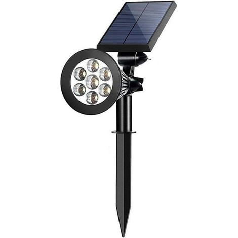 Wasserdichter Solar-Außenstrahler – 7 weiße LEDs (1/5)