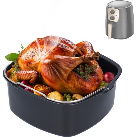 Air Fryer Baking Mould, Multipurpose Non-Stick Cake Muffin Pizza Mould with HD9925 HD9860 HD9905, Practical Baking Accessory for Families and Parties (1/5)