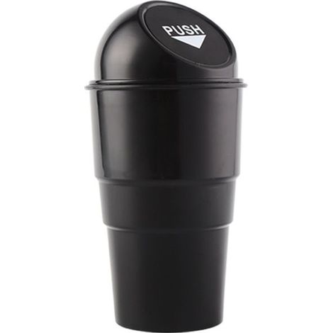 Poubelle fixable pour intérieur de voiture, accessoire automobile de rangement, couleur noire, à fixer dans votre véhicule (1/5)