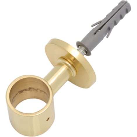 6PZ PASSANTE CORRIMANO OTTONE D.30MM TASSELLO LUCIDO (1/2)