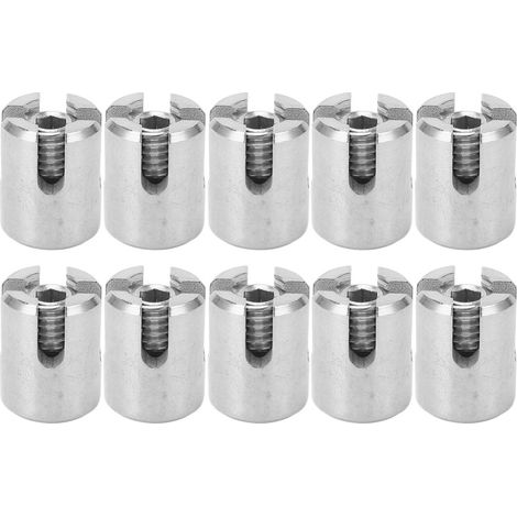 Beyamis Lot de 10 colliers de serrage pour câbles croisés, en acier inoxydable, pour fixation de rambarde intérieure/extérieure, M10, 4 mm / 0,16 po (1/5)