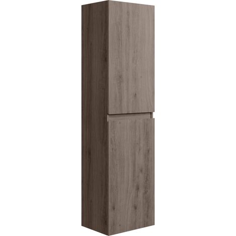 Badezimmer Schrank Angela 150cm Braun Eiche – Regal Schrank Hoch