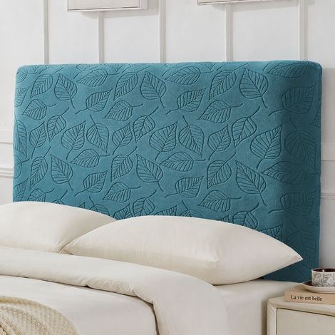 Housse de tête de lit élastique jacquard bleu ardoise feuilles 2,0 m 2.0 1.9-2 1 réf 25 × 20 × 5 cm 640 g – Livraison gratuite