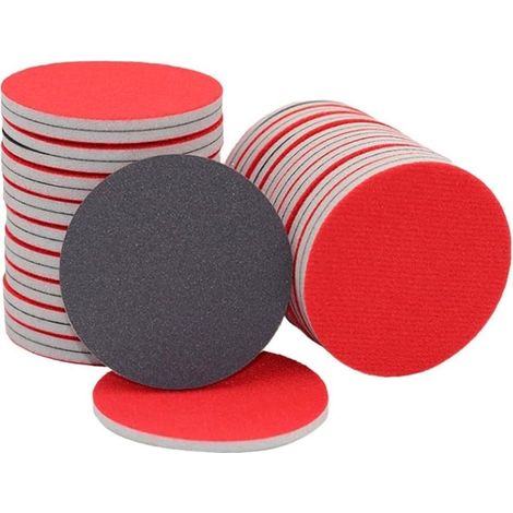 Lot de 48 éponges de ponçage lavables et réutilisables Grain 1500 pour murs, cloisons sèches, meubles, bois tendre, ponçage à la main 75 mm (1/5)