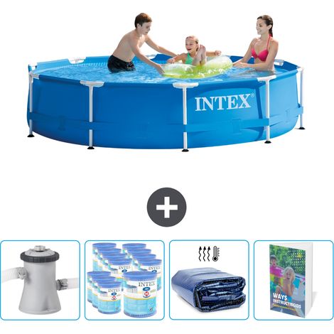Intex Piscina con estructura Redonda - 305x76 cm - 7-piezas  SCB102 (1/5)