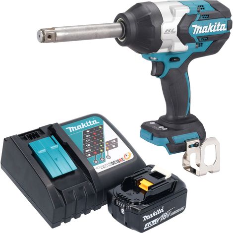 Atornillador de impacto a batería Makita DTW 1005 RM1 18 V 1360 Nm 3/4" sin escobillas + 1 batería de 4,0 Ah + cargador