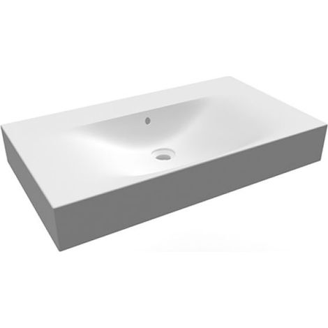 LAVABO SOSPESO DES SENZA FORO PER RUBINETTO L. 60 cm