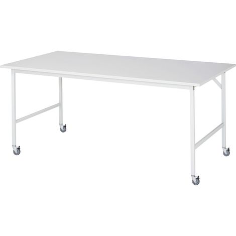 Rau Fahrbarer Arbeitstisch Jerry (4 LR), B2000xT1000xH900mm, M-Platte-22mm (1/3)