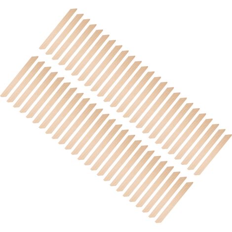 50 spatules applicatrices de cire en bois, outil d'épilation pour jambes, bras et visage (1/5)