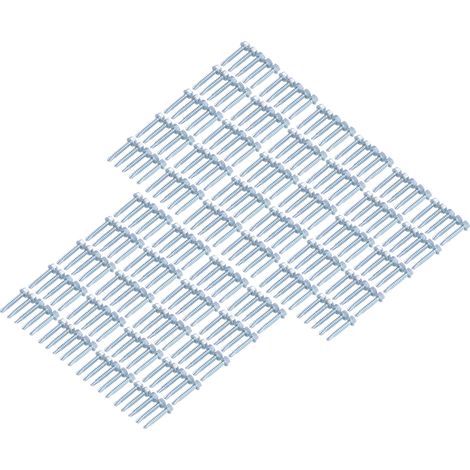 Vis M4.2x25 tête hexagonale, lot de 250, acier carbone zingué, vis autoforeuse pour tôle, fixation métallique robuste (1/5)