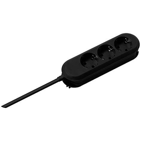 BACHMANN, PRESA SCHUKO MULTIPLA DA SCRIVANIA, A 3 VIE, 1,5 M, 387.170 (1/2)