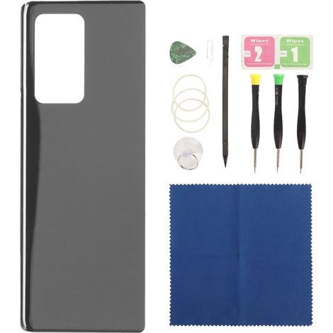 Ersatz-Glasrückseite für Galaxy Z Fold 2 SM-F916 5G, schwarz, mit vorinstalliertem Kleber, Handy-Rückseite (1/5)