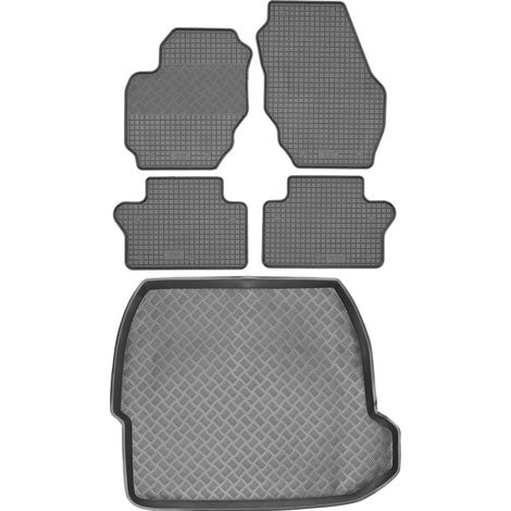 Volvo S80 Limousine (2006–2016) – SET: Gummifußmatten + Kofferraummatte (1/5)