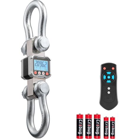 Balance industrielle de chantier 10T, crochet suspendu, affichage LCD, aluminium coulé, télécommande, précision 2kg, unités multiples. (1/5)