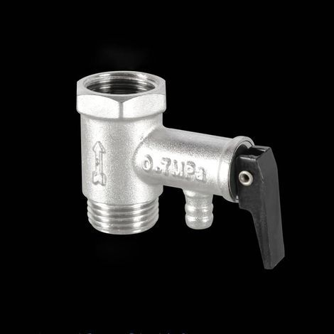 stuk M1/2' for F1/2' veiligheids ventiel met chroomafwerking 0.7MPa for water heater DN15 drukontlastings ventiel (1/5)