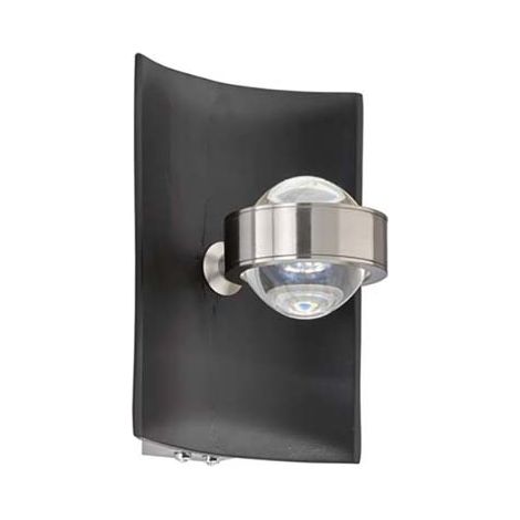 Wandleuchte Schlafzimmerleuchte LED RGB Farbwechsler Dimmbar Schwarz Metall (1/5)