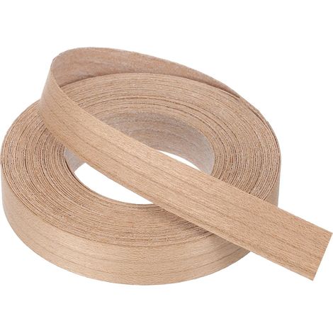 Bande de Chant 7.62m x 15mm, Bande Bordure Meuble Masquage de Bois Préencollé, Placage Contreplaqué Flexible Thermofusible pour Restauration Bords Meuble Étagère Panneaux, Cerisier (1/5)