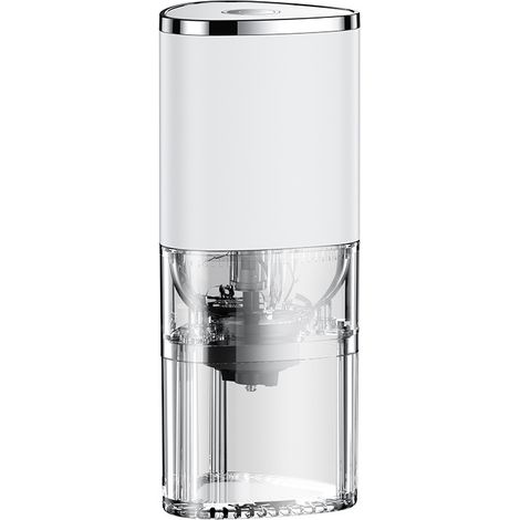 Moulin à café électrique pour grains, épices et plus encore, lames en acier inoxydable, chambre amovible (moulin à café blanc) (1/5)