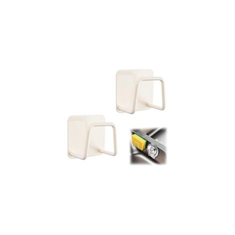 Set mit 2 selbstklebenden Edelstahl-Schwammhaltern für Spüle, Seife, Schwämme, hochwertige, rostfreie Halter, Küchenzubehör, Beige (1/5)