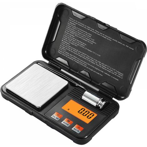 Balanza electrónica, precisión de 0,05 g, capacidad de 200 g, compacta, para joyería (1/5)