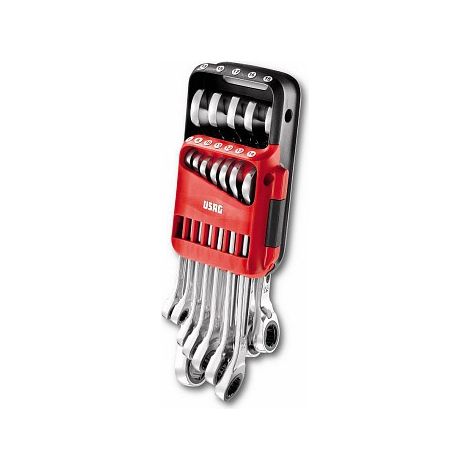 USAG 285 KA/DS12 U02856062 SERIE DI 12 CHIAVI COMBINATE A CRICCHETTO CON ANELLO DI TENUTA