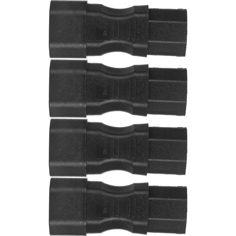 Lot de 4 adaptateurs secteur IEC320 C14 vers IEC320 C13, adaptateur secteur universel pour ordinateur portable, boîtier PDU, prise UPS (1/4)