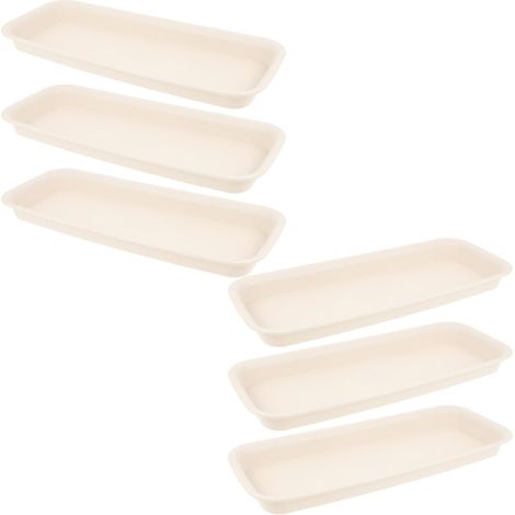Stück Bodenschalen aus Pp in Beige Große Kapazität and