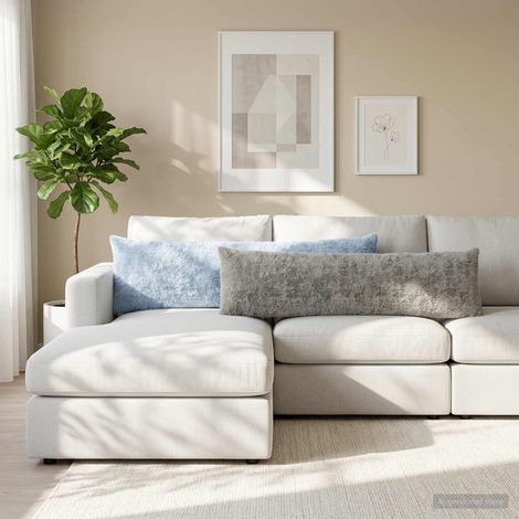 vidaXL Funda de almohada HEERLEN Azul Claro 40 x 145 cm (1/5)